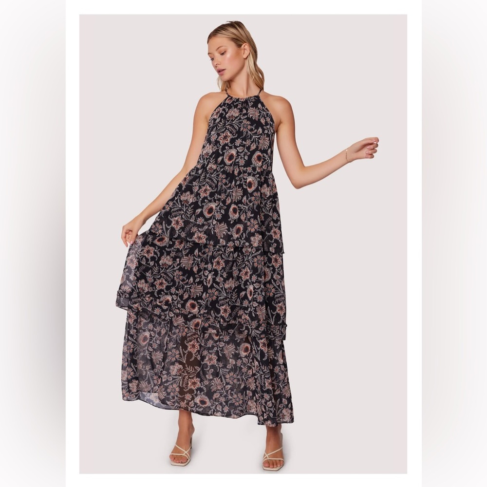 Lost + Wander navy blue/floral maxi dress from Nordstrom - size S
